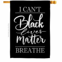 USA Decoration H170060-BO 28 x 40 in. I Cant Breathe Black History Lives Matter Double-Sided