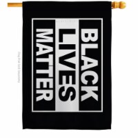 USA Decoration H170062-BO 28 x 40 in. Black Lives Matter History Double-Sided Decorative Hori