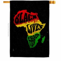 USA Decoration H170067-BO 28 x 40 in. Cant Breathe BLM Black History Lives Matter Double-Side