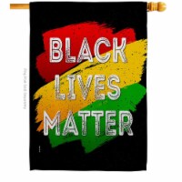 USA Decoration H170071-BO 28 x 40 in. Black Lives Freedom History Matter Double-Sided Decorat