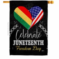 Americana Home & Garden H140997-BO 28 x 40 in. Jubilee Day Black History Juneteenth Double-Si