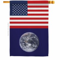 Americana Home & Garden H140363-BO 28 x 40 in. Earth US Sweet Life Double-Sided Decorative Ve