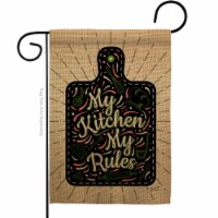 Angeleno Heritage G135273-BO 13 x 18.5 in. My Kitchen Rules Sweet Life Expression Double-Side