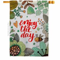 Angeleno Heritage H130330-BO 28 x 40 in. Enjoy The Day Sweet Life Expression Double-Sided Dec