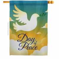 Ornament Collection H190074-BO 28 x 40 in. Day of Peace Sweet Life Earth Double-Sided Decorat