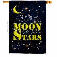 Ornament Collection H192129-BO 28 x 40 in. You Are My Moon & Star Sweet Life Expression Doubl