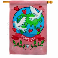 Ornament Collection H192455-BO 28 x 40 in. Peace On Earth Sweet Life Double-Sided Decorative