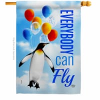 Ornament Collection H192613-BO 28 x 40 in. Everybody Can Fly Sweet Life Inspirational Double-