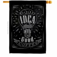Angeleno Heritage H137271-BO 28 x 40 in. Good Idea Sweet Life Expression Double-Sided Decorat