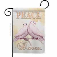 Ornament Collection G192340-BO 13 x 18.5 in. Doves Sweet Life Earth Double-Sided Decorative V