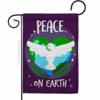 Ornament Collection G192366-BO 13 x 18.5 in. Peace on Earth Sweet Life Double-Sided Decorativ