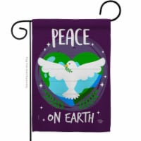 Ornament Collection G192366-BO 13 x 18.5 in. Peace on Earth Sweet Life Double-Sided Decorativ
