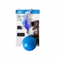 Kole Imports GE643-12 Balance Cat Toy with Feathers - Pack of 12