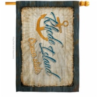 Americana Home & Garden H140984-BO 28 x 40 in. Rhode Island Vintage American State House Flag