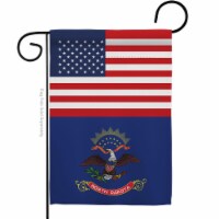 Americana Home & Garden G142789-BO 13 x 18.5 in. USA North Dakota American State Vertical Gar