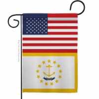 Americana Home & Garden G142798-BO 13 x 18.5 in. USA Rhode Island American State Vertical Gar