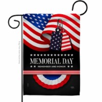 Breeze Decor G161096-BO 13 x 18.5 in. Remember Memorial Day American Vertical Garden Flag wit