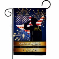 Breeze Decor G161097-BO 13 x 18.5 in. Honor Patriotic American Memorial Day Vertical Garden F