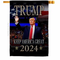 USA Decoration H170135-BO 28 x 40 in. Trump Keep America Great American Political Vertical Ho