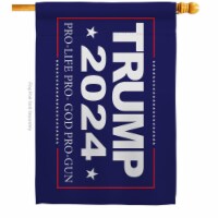 USA Decoration H170208-BO 28 x 40 in. 2024 Trump Pro Life American Political Vertical House F