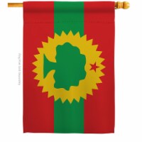 USA Decoration H170211-BO 28 x 40 in. Oromo Liberation American Political Vertical House Flag