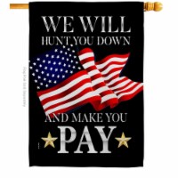 USA Decoration H170232-BO 28 x 40 in. Make You Pay American Political Vertical House Flag wit