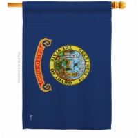 Americana Home & Garden H140513-BO 28 x 40 in. Idaho American State House Flag with Double-Si