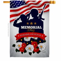 Angeleno Heritage H137499-BO 28 x 40 in. Remembrance of Fallen American Memorial Day Vertical