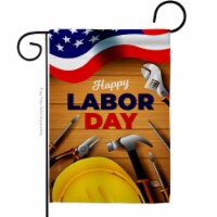 Ornament Collection G192638-BO 13 x 18.5 in. Labor Day American Star & Stripes Vertical Garde