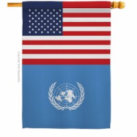 Americana Home & Garden H140679-BO 28 x 40 in. United Nations USA Friendship Association Orga