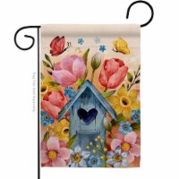 Ornament Collection G190090-BO 13 x 18.5 in. My Birdhouse Sweet Life Home Vertical Garden Fla