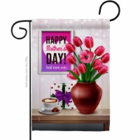 Ornament Collection G190104-BO 13 x 18.5 in. Mommy Day Family mother Vertical Garden Flag wit