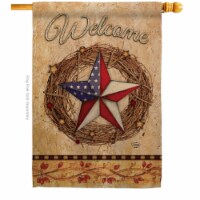 Ornament Collection H191212-BO 28 x 40 in. Welcome American Pride Wreath American Star & Stri