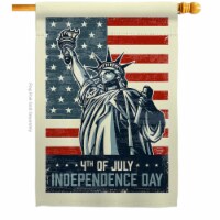Ornament Collection H192217-BO 28 x 40 in. Liberty July 4th American Vertical House Flag with