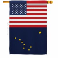 Americana Home & Garden H140752-BO 28 x 40 in. USA Alaska American State Vertical House Flag