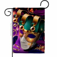 Angeleno Heritage G130363-BO 13 x 18.5 in. Jester Mask Springtime Mardi Gras Vertical Garden