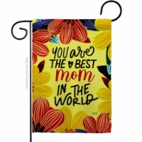 Angeleno Heritage G130364-BO 13 x 18.5 in. World Best Mom Family mother day Vertical Garden F