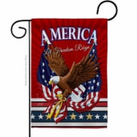 Angeleno Heritage G135168-BO 13 x 18.5 in. Let Freedom Reign American Star & Stripes Vertical