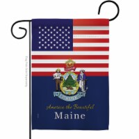 Americana Home & Garden G142571-BO 13 x 18.5 in. USA Maine American State Vertical Garden Fla