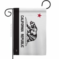 Americana Home & Garden G142998-BO 13 x 18.5 in. Black White California American State Vertic