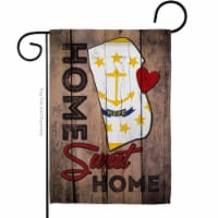 Ornament Collection G191156-BO 13 x 18.5 in. State Rhode Island Home Sweet American State Ver