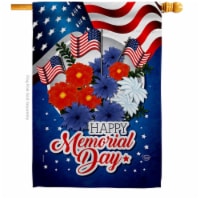 Ornament Collection H192541-BO 28 x 40 in. Honor Memorial Day American Vertical House Flag wi