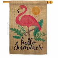 Angeleno Heritage H137231-BO Summer Flamingo Summertime Tropical 28 x 40 in. Double-Sided Dec