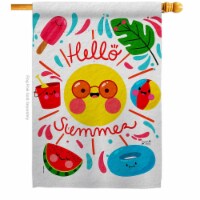 Angeleno Heritage H137440-BO Hallo Summer Summertime Fun & Sun 28 x 40 in. Double-Sided Decor