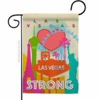 Ornament Collection G192042-BO Las Vegas Strong Support Cause 13 x 18.5 in. Double-Sided Deco