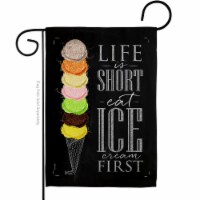 Angeleno Heritage G135279-BO Eat Ice Cream First Food Sweet 13 x 18.5 in. Double-Sided Decora