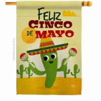 Ornament Collection H192058-BO Feliz Cinco de Mayo Summertime 28 x 40 in. Double-Sided Decora