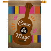 Ornament Collection H192062-BO Celebrate Guitarron Cinco De Mayo Summertime 28 x 40 in. Doubl