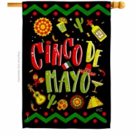 Angeleno Heritage H137043-BO Ready to Cinco de Mayo Summertime 28 x 40 in. Double-Sided Decor