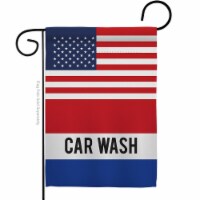 Americana Home & Garden G142847-BO US Car Wash Novelty Merchant 13 x 18.5 in. Double-Sided De